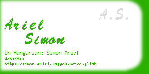 ariel simon business card